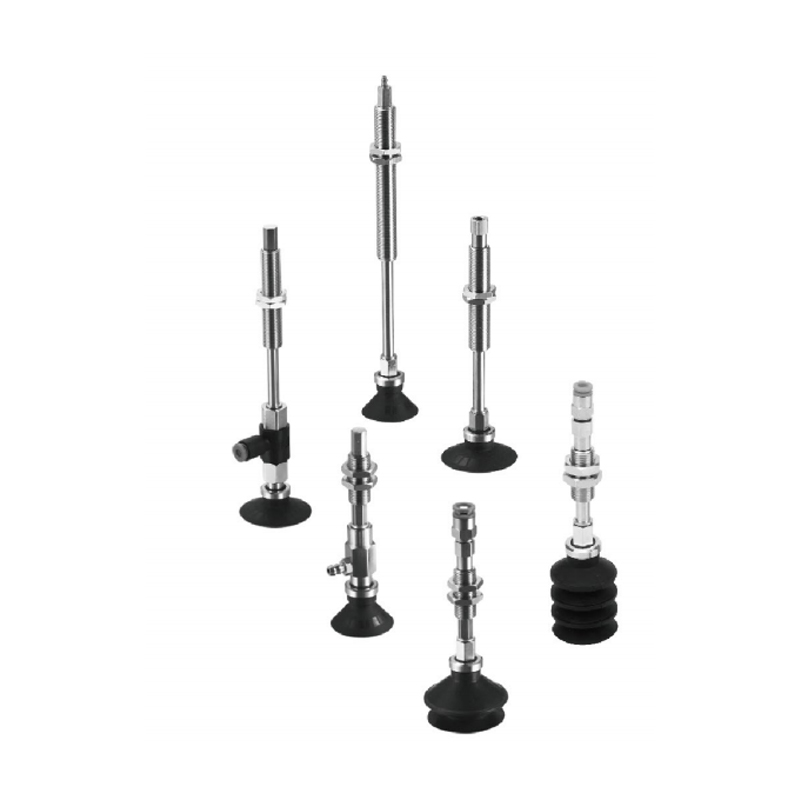 Cốc hút chân không dòng ZP có vòng kẹp, bộ chuyển đổi & giá đỡ đệm (Ø9~Ø50)